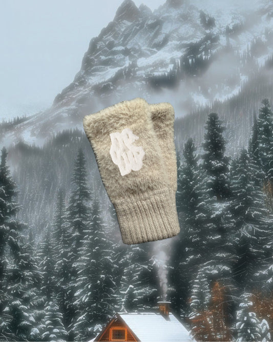 Paio di Guanti Muffole Peluche Baige per Mariella❤️