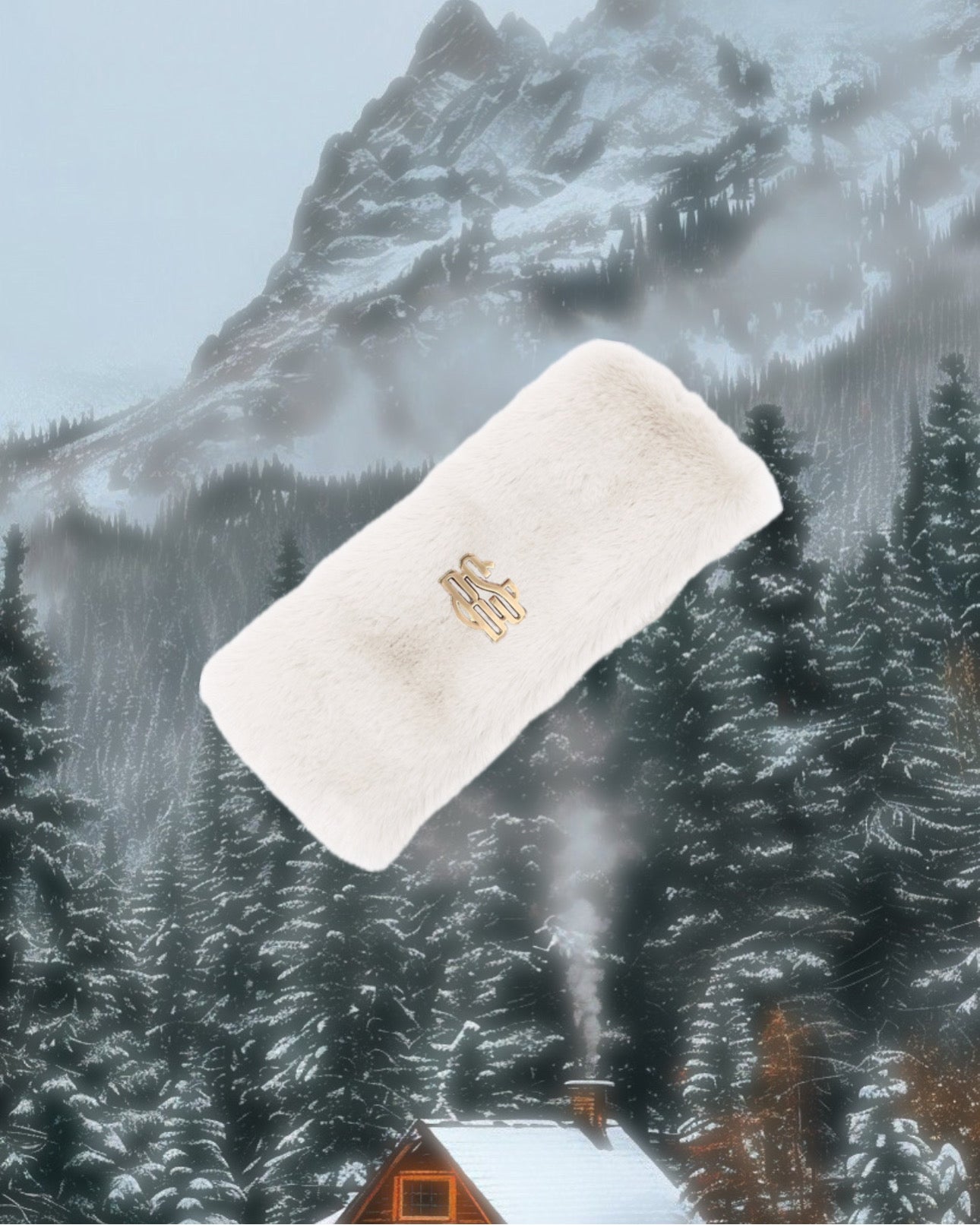 Fascia Ampia per Capelli Bianco