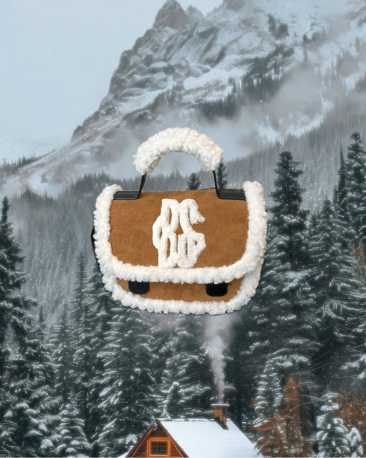 Borsa Teddy Caramello con Tracolla e Portamonete in Omaggio