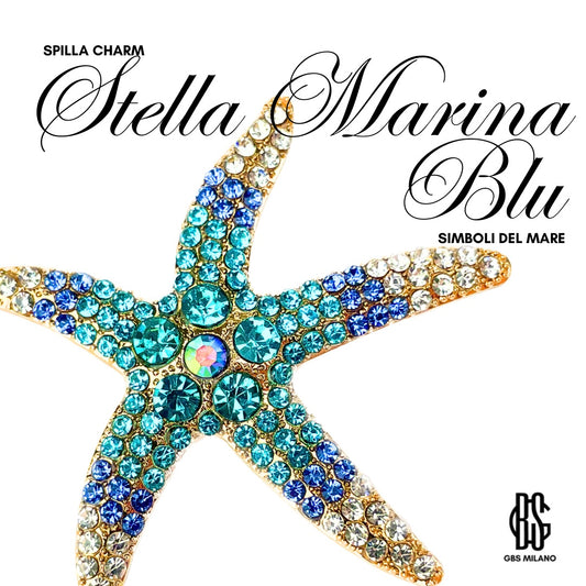 Spilla Charm Stella Marina Blu