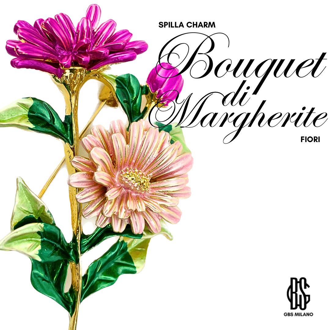 Spilla Charm Bouquet di Margherite