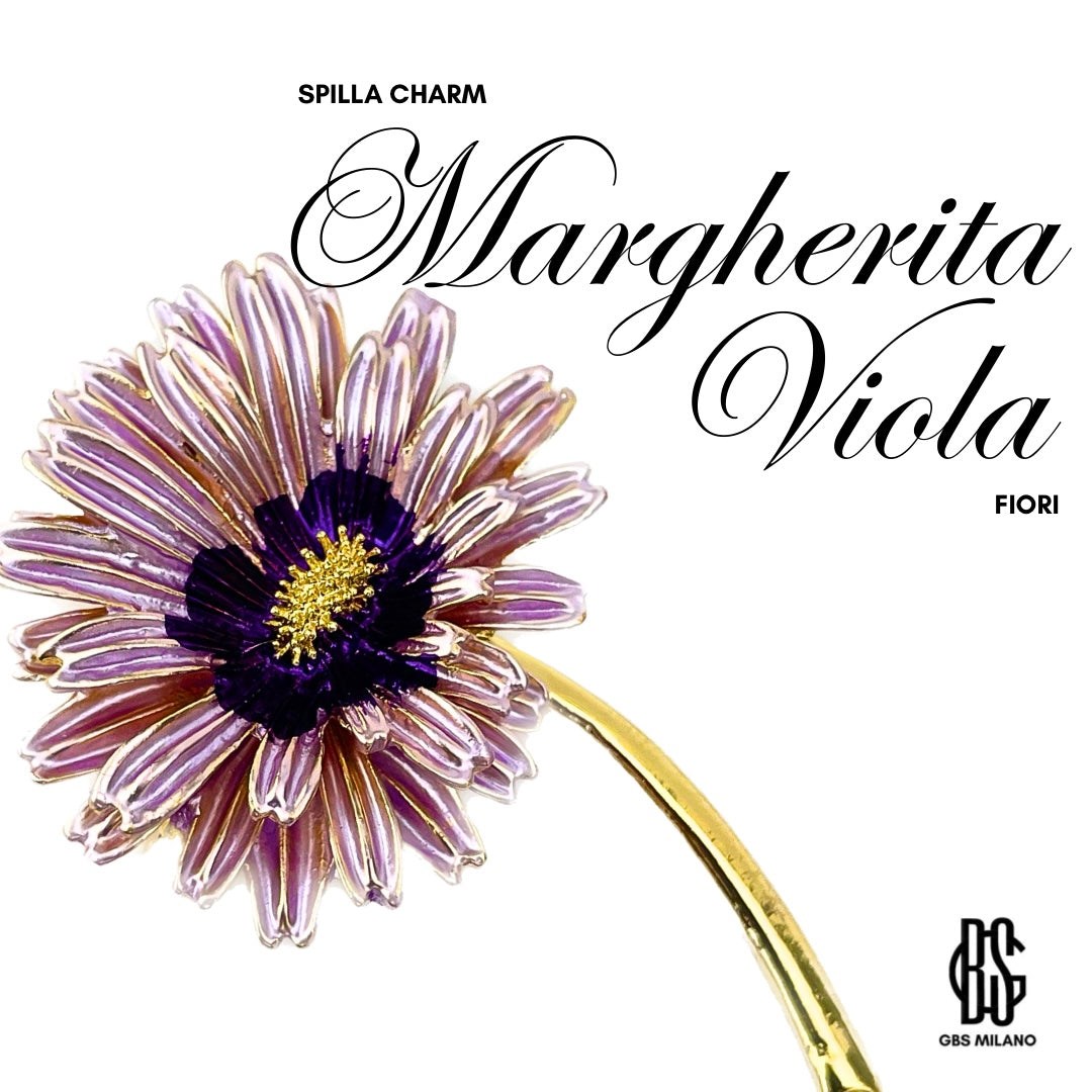 Spilla Charm Margherita Viola