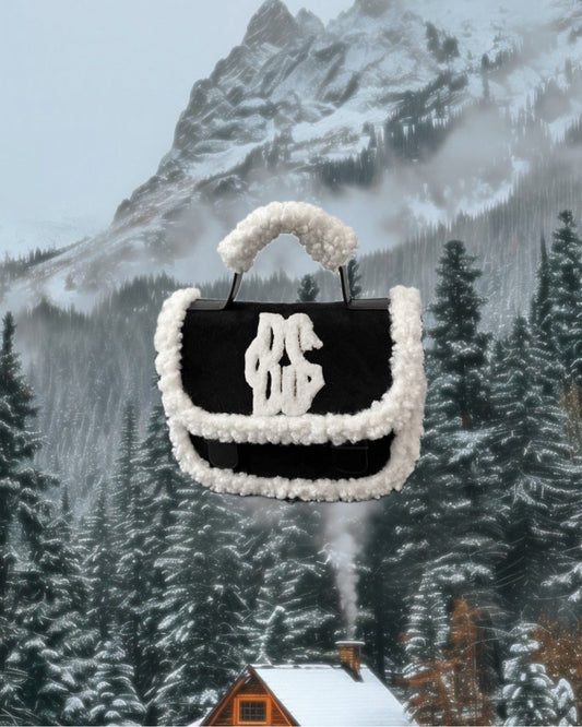 Borsa Teddy Nero con Tracolla e Portamonete in Omaggio