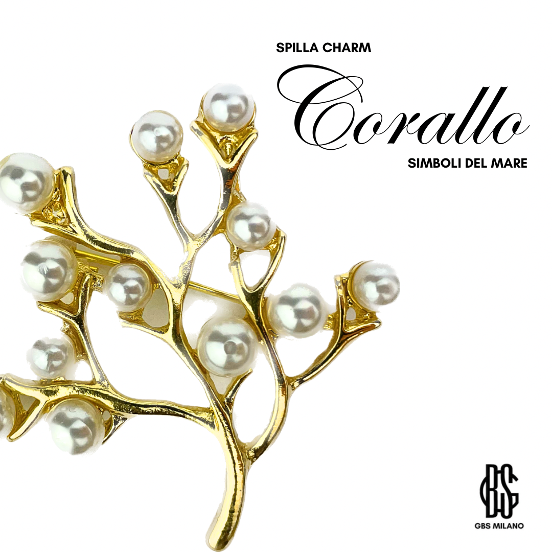 Spilla Charm Corallo